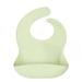 Silicone Baby Bib BPA Free Easy Clean up (Set of 3) (Green Brown Gray)