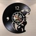 I Love Cat Vinyl Record Silent Wall Clock Vintage Style Cats Wall Clock Design Gift For Cat Lovers Animals Home Decoration Watch