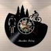 Mountain Biking Wall Clock Freeride Biker Sport Vintage Wall Decor Vinyl Record LP Clock Bike Cycling Bikers Decorative Clock