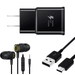 OEM EP-TA20JBEUGUS 15W Adaptive Fast Wall Charger for Motorola One (P30 Play) Includes Fast Charging 6FT USB Type C Charging Cable and 3.5mm Earphone with Mic â€“ 3 Items Bundle - Black
