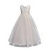 Girls Lace Dress Long A Line Tulle Wedding Pageant Party Prom Dresses Ball Gown