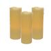 Melrose LED Wax Dripping Pillar Candle (Set of 3) 3 Dx8 H Wax/Plastic - 2 C Batteries Not Incld.