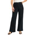 Plus Size Women's June Fit Wide-Leg Jeans by June+Vie in Black (Size 10 W)