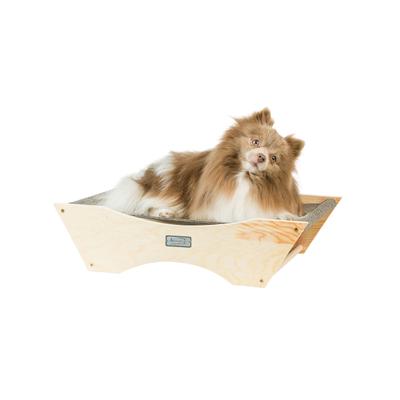 Elevated Cozy Pet Hammock For Cats by Armarkat in Natural Beige Gray