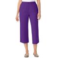 Plus Size Women's 7-Day Denim Capri by Woman Within in Radiant Purple (Size 26 W) Pants