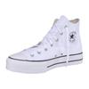 Sneaker CONVERSE "CHUCK TAYLOR ALL STAR PLATFORM CANVAS", Gr. 41, weiß, Textil, sportlich, Schuhe