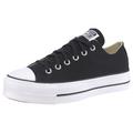 Sneaker CONVERSE "CHUCK TAYLOR ALL STAR PLATFORM CANVAS" Gr. 36, schwarz-weiß (schwarz, weiß) Schuhe Schnürstiefeletten