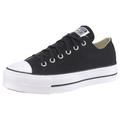 Sneaker CONVERSE "CHUCK TAYLOR ALL STAR PLATFORM CANVAS" Gr. 39, schwarz-weiß (schwarz, weiß) Schuhe Schnürstiefeletten