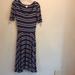 Lularoe Dresses | Lularoe Nicole Dress Size Small. Red, White And Blue. | Color: Blue/Red | Size: S