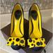 Louis Vuitton Shoes | Authentic Louis Vuitton Ultra Rare Limited Edition Kusama Yellow Polka Dot Heels | Color: Black/Yellow | Size: 6