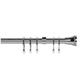 16-19mm Extendable Metal Diamante Trumpet Chrome Curtain Pole Set with Finials Rings & Fittings (170cm-300cm)