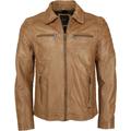 Bikerjacke MAZE Gr. XL, braun (cognac) Herren Jacken Lederjacken