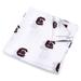 Infant White South Carolina Gamecocks 47'' x Muslin Swaddle Blanket