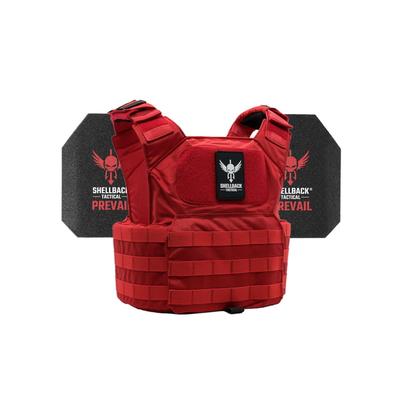 Shellback Tactical Patriot Level III Steel Plates Armor Kit Red One Size GSA-PATPC-AR1000-RD