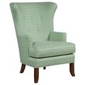 Wingback Chair - Fairfield Chair Austin 28 inches W Wingback Chair, Wood in White/Brown | 43.5 H x 28 W x 35 D in | Wayfair