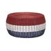 Highland Dunes Shela Drum Coffee Table Rattan/Wicker in Red/Blue | 9" H x 20" L x 20" W | Wayfair BF659304FD4A41A980DEB40696D3804B