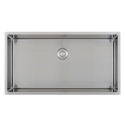 Caressi CAPP74R10 Spülbecken mit Powerplug, Edelstahl, Einzelbecken