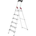 Hailo e'chelle en aluminium L60 avec 6 marches pour usage domestique hauteur ciseaux 190 cm avec