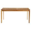 Table extensible rallonges intégrées rectangulaire en bois clair frêne L160-210 cm bonavista