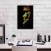 Latitude Run® 'Frog Portrait' By Thomas Haney, Giclee Canvas Wall Art, 12"X18" Canvas in Black/Brown/Green | 18 H x 12 W x 0.75 D in | Wayfair