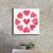 Red Barrel Studio® 'Hearts & More Hearts II' By Sue Schlabach, Giclee Canvas Wall Art, 37"X37" Canvas in Pink | 18 H x 18 W x 0.75 D in | Wayfair
