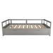 Red Barrel Studio® Twin Daybed w/ Trundle & Two Storage Drawers, Sofa Bed, platform bed in Gray | 23.2 H x 79 W x 78.2 D in | Wayfair