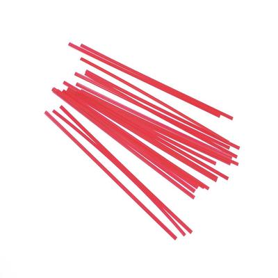 LK Packaging M6PAR 6" Red Paper Covered Bag Twist-Tie