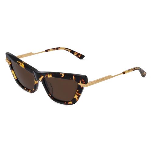 Bottega Veneta BV1241S Damen-Sonnenbrille Vollrand Butterfly Recycelt-Gestell, braun