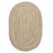 Colonial Mills Howell Indoor/Outdoor Braided Tweed Area Rug Sand 3 6 x5 6 4 x 6 Outdoor Indoor Oval