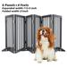 Semiocthome Ultra Wide Foldable Pet Gate for Doorway Freestanding Dog Gates for Stairs 112.9 W Gray