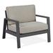 Real Flame Aegean Aluminum Outdoor Chair with Cushions in Slate Gray/Tan