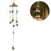 Wind Bell Lucky Wind Chimes Chinese Metal Bell Vintage Dragon and Fish Feng Shui Hanging Chime for Good Luck Safe Home Garden Patio Hanging Decoration