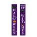 Halloween Decorations Outdoor Indoor Welcome Sign for Front Door Decor Trick or Treat Banner Porch Signs Hanging Flags for Home Party Office Outside Yard Garden Supplies