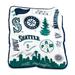 Seattle Mariners 50'' x 60'' Native Raschel Plush Throw Blanket