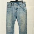 Levi's Jeans | Levis 501 Xx Mens Jeans Straight Leg Denim Button Fly Red Tab Fits 34x29 | Color: Blue | Size: 34