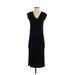Madewell Casual Dress - Midi: Black Solid Dresses - Women's Size 2X-Small