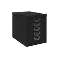 Silverline Office Multidrawers, 5 Drawer - 28wx41dx36h (cm), Anthracite