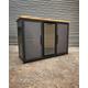 Industrial style home bar drinks cabinet with wine fridge cooler