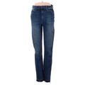 Joe's Jeans Jeggings - Mid/Reg Rise: Blue Bottoms - Women's Size 28