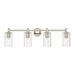 Innovations Lighting Bruno Marashlian Crown Point 33 Inch 4 Light Bath Vanity Light - 434-4W-PN-G434-7DE