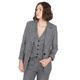 TRENDYOL Damen Trendyol Women's Regular Double Breasted Marled Woven Fabric Blazer Coat, Anthrazit, 38 EU