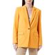 HUGO Damen Agona Lang Geschnittener Regular-Fit Blazer Orange 36