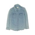 Peek Denim Jacket: Blue Print Jackets & Outerwear - Kids Girl's Size X-Large