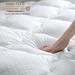 Alwyn Home Mattress Pad,400TC 100% Cotton Cooling Mattress Topper Cover Cooling Bed Topper Mattress Protector Polyester | Wayfair