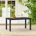 Latitude Run® Dining Table Plastic/Metal in Black | 29.7 H x 59.1 W x 31.5 D in | Outdoor Dining | Wayfair 490DA1ECC36343FBA634189B6308F3B7