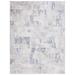 Gray/White 120 x 96 x 0.5 in Indoor Area Rug - Williston Forge Hanka Machine Woven Polyester/Polypropylene Area Rug in Ivory/Gray | Wayfair