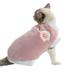 Lomubue Winter Pet Clothes Super Soft Breathable Ultra-Thick Plush Lined Washable Keep Warm Acrylic Pet Cat Winter Warm Sweatshirt Sleeping Clothes Pet Supplies