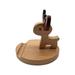 KBKYBUYZ Wooden Cell Phone Stand Cute Elk Desktop Phone Holder Creative Phone Cradle for All Smart Phone Desk Decoration On Sale