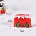 Christmas Decors Micro Elk Snowman Sleigh Deer Car Compartment Snow Scene Resin Snow Ornaments