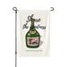 ZNDUO Cartoon Wine Bottle Pattern Garden Flag 12.5 x18 Double Sided Polyester Flag for Garden Farmhouse Patio Home Decor